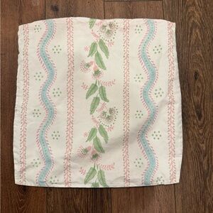 Emma Stripe patterned pillow cover (no pillow) 18 x 18